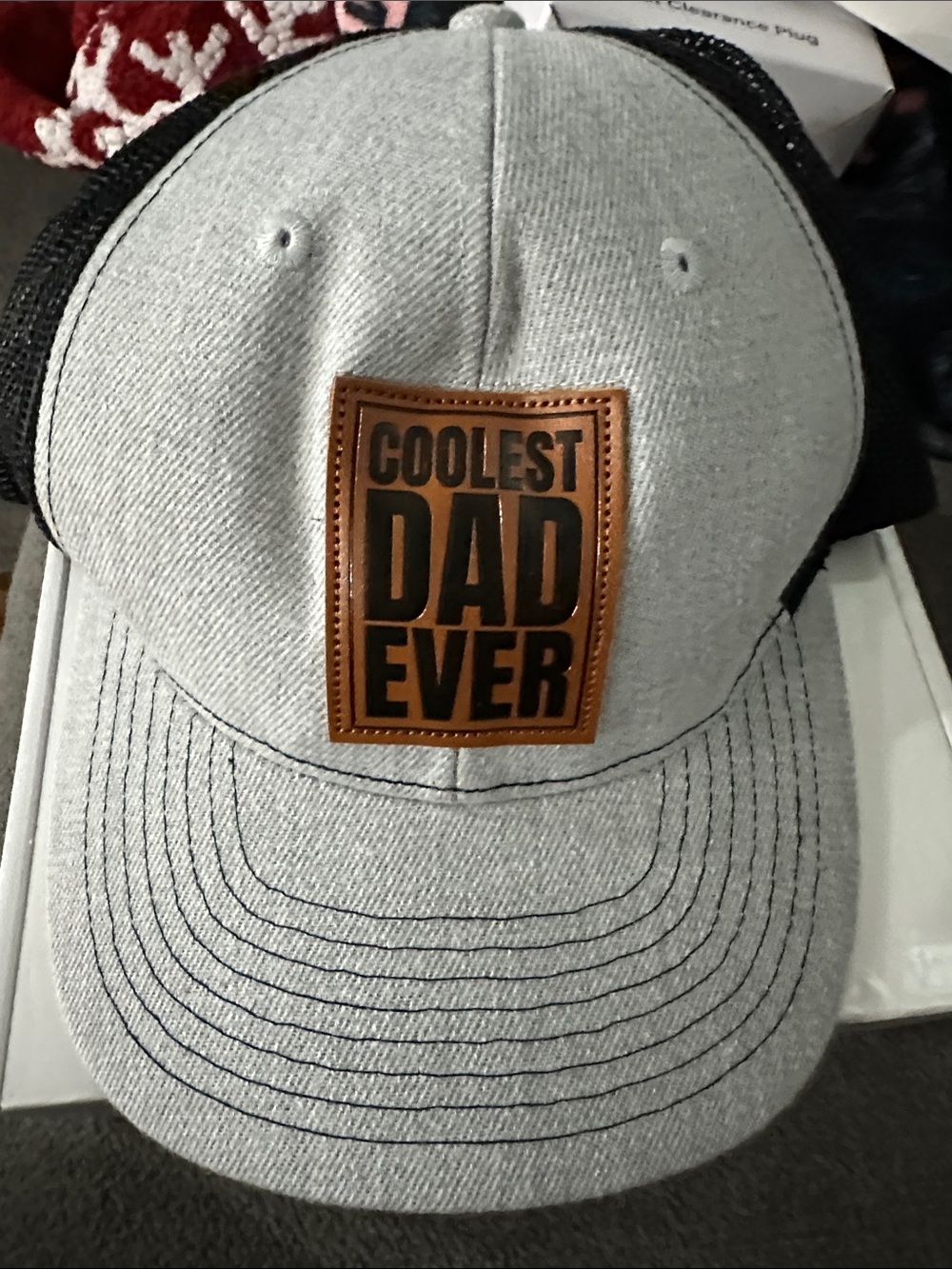 Coolest Dad Ever Gray and Black Trucker Cap
NWT